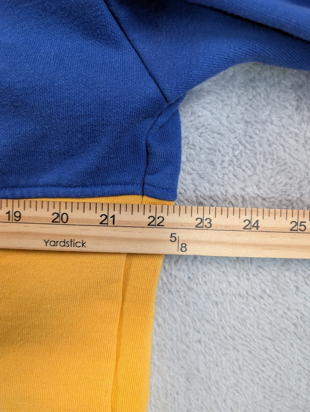 The North Face Full Zip Hoodie Mens M‎ Blue Yellow Colorblock Jacket - Picture 4 of 9